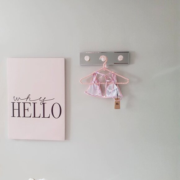 NWT Quiksilver tropical floral print classic trilette bikini top, M - Picture 6 of 8